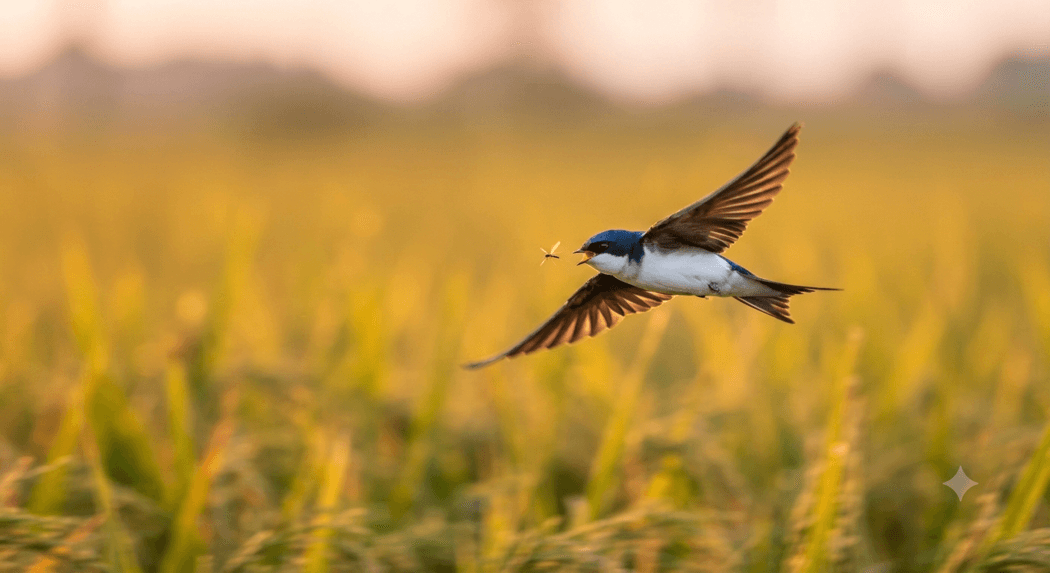 Fotografía de Golondrinas y aves insectívoras (Pygochelidon cyanoleuca e Hirundinidae)