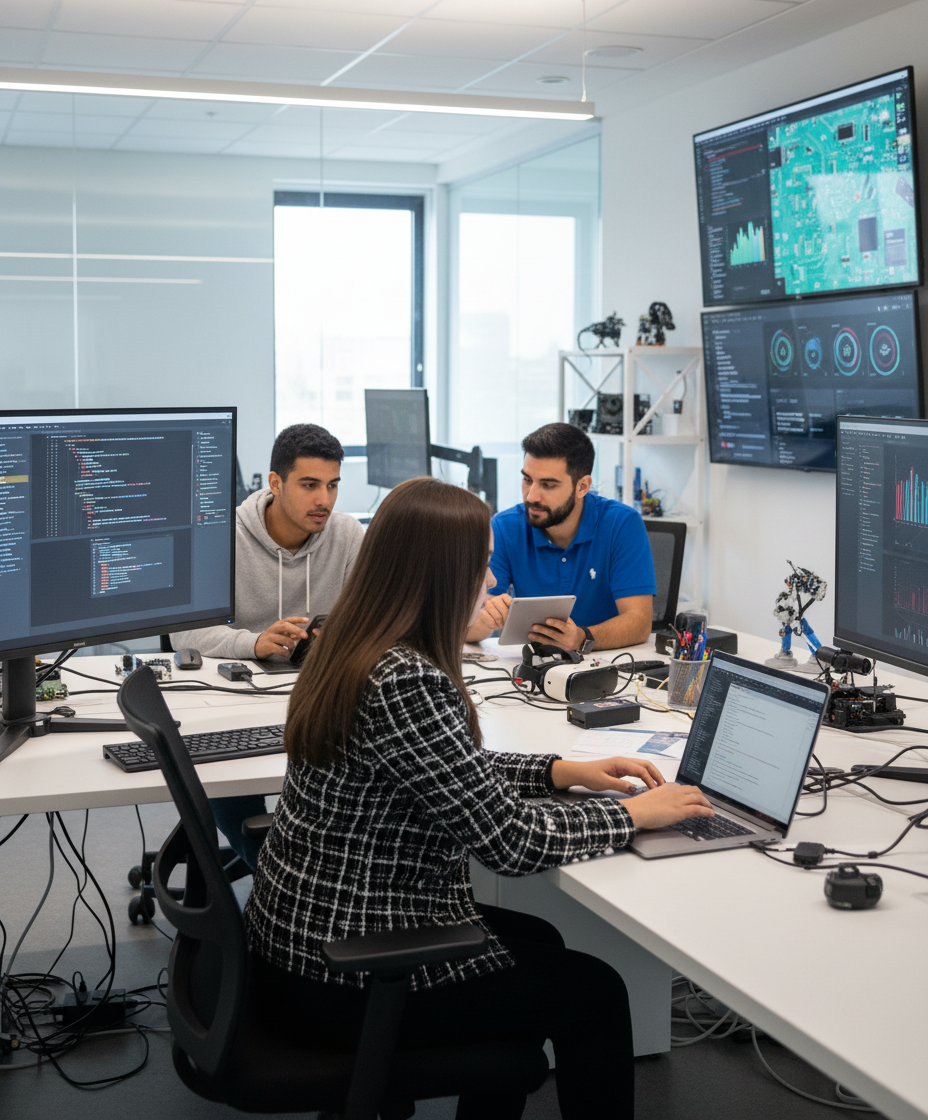 Equipo profesional DRAGO trabajando en soluciones tecnológicas innovadoras